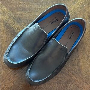 Clarks Men's Dark Brown Slip-On Loafers